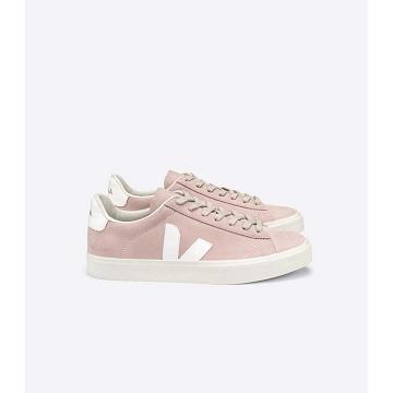 Dámské Low Tops Sneakers Veja CAMPO NUBUCK Růžové | CZ 599SGL